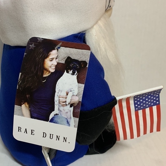 XL 20” tall Rae Dunn America The Beautiful Gnome new memorial day NWT - Picture 4 of 5